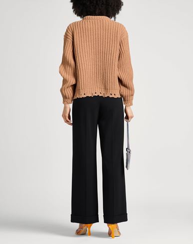Woman Turtleneck Camel Size 2 Wool, Cashmere