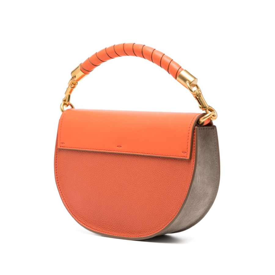 Marcie Chain Flap Leaather Tote Bag