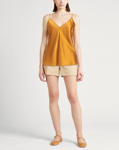 Forte_forte Woman Top Mustard Size 2 Silk, Elastane