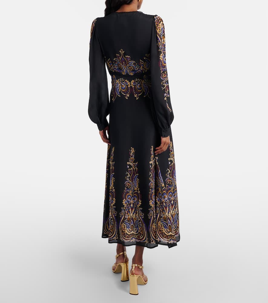 Paisley midi dress