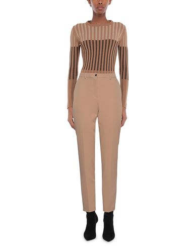Woman Pants Camel Size 4 Polyester, Elastane