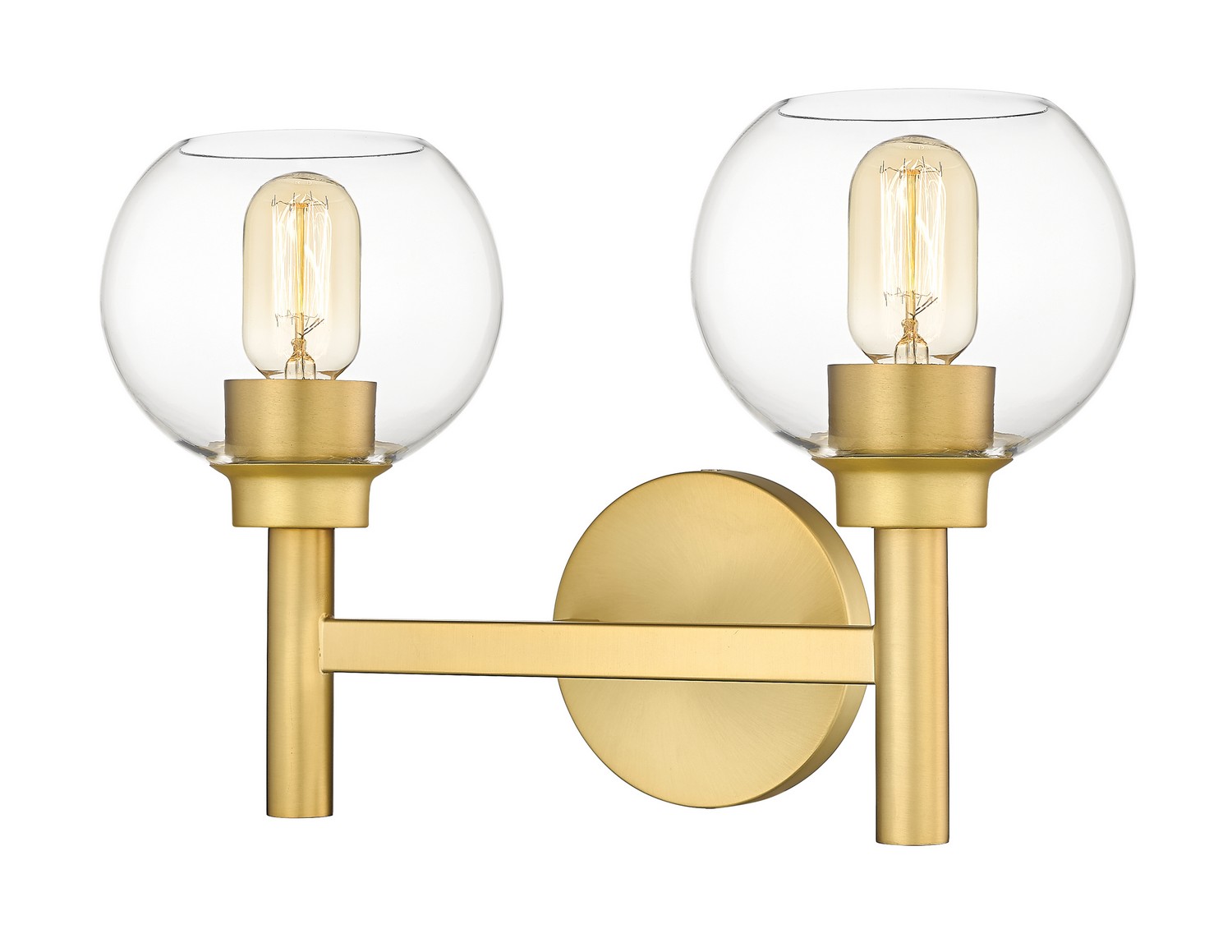 Brushed Gold Bathroom Vanity Light from the Sutton Collection