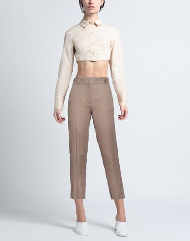 Woman Pants Khaki Size 2 Linen