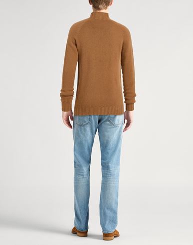 Man Turtleneck Camel Size 38 Cashmere