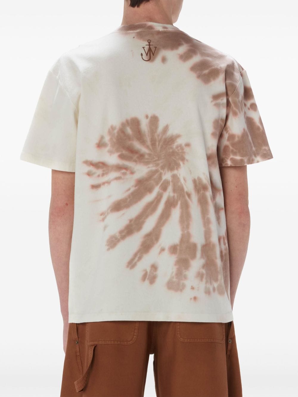 Tie-dye organic cotton T-shirt - White