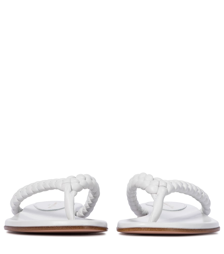 Tropea leather thong sandals