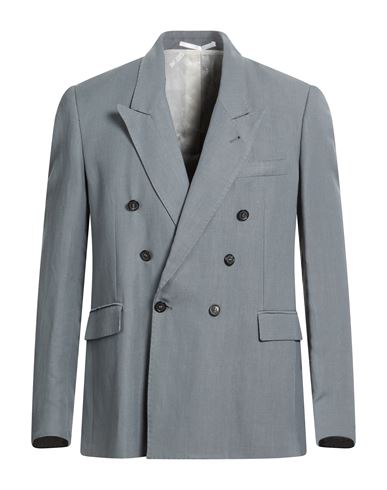 Man Blazer Grey Size 40 Viscose, Linen