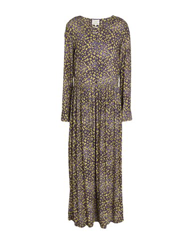 Woman Midi dress Purple Size 6 Viscose