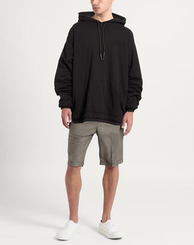 Man Sweatshirt Black Size 3XL Cotton