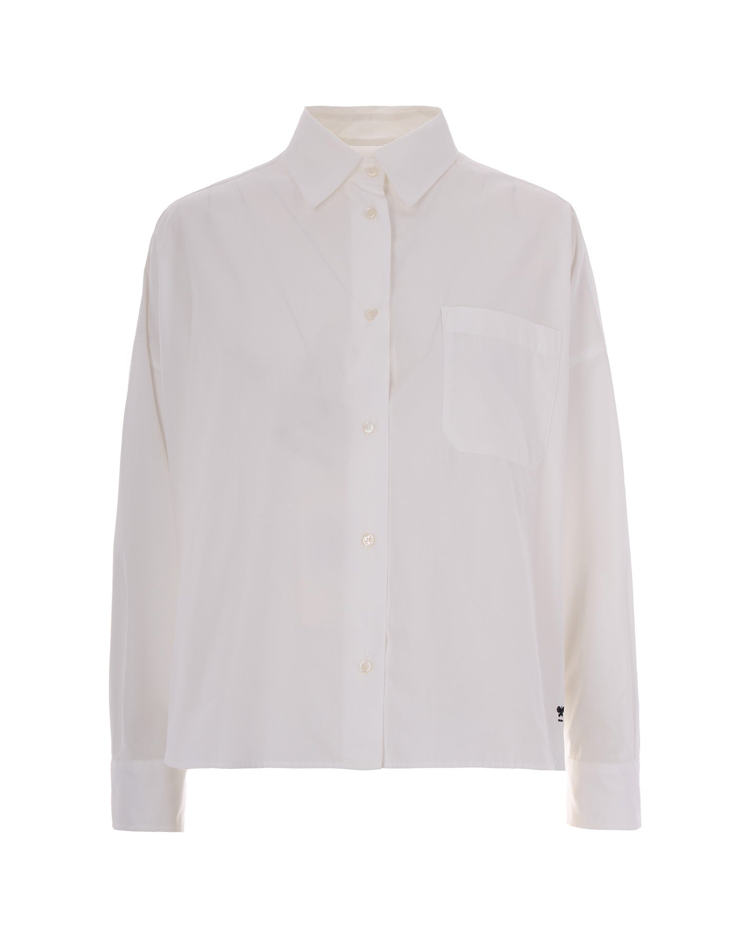 Oversized Cotton Shirt — White
