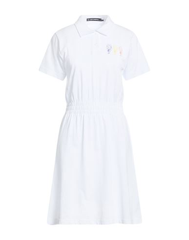 Woman Mini dress White Size M Cotton