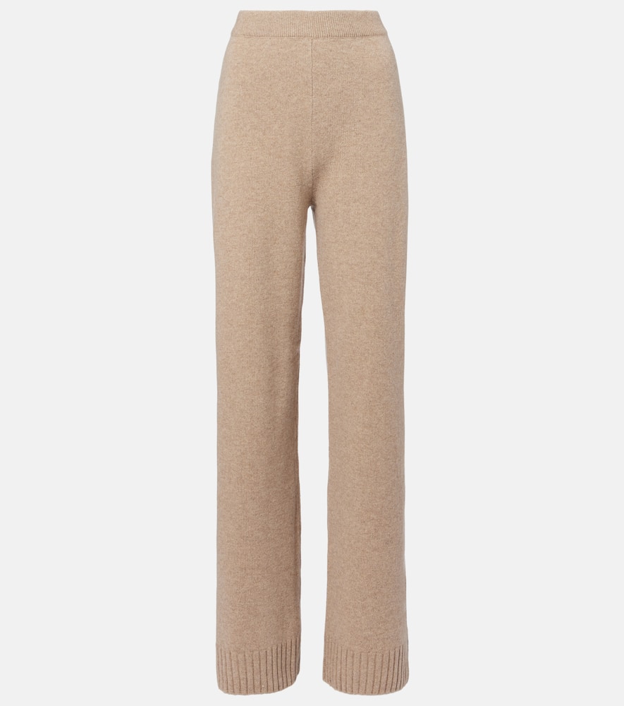 Knitted wool sweatpants