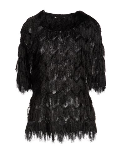 Woman Top Black Size 2 Polyester, Elastane
