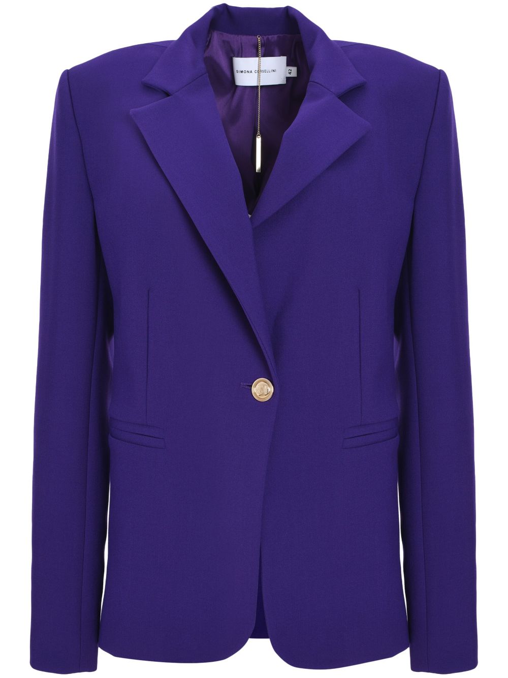 Single-breasted blazer - Purple