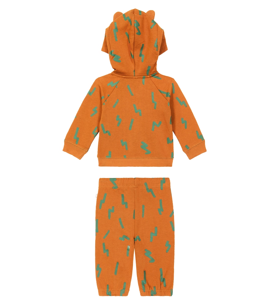 Baby printed cotton fleece tracksuit