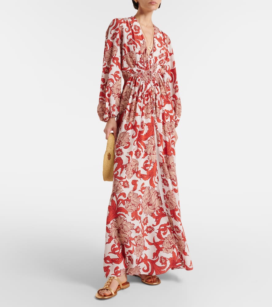Camerino silk crêpe de chine maxi dress