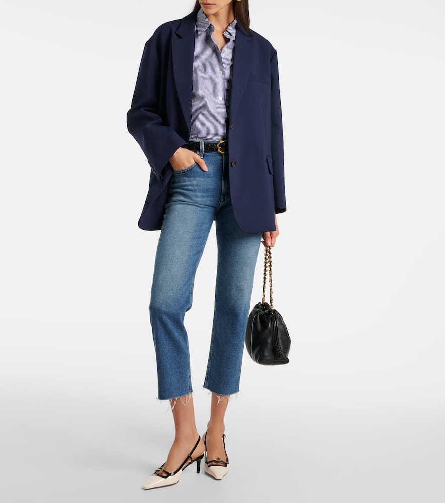 Daphne high-rise cropped straight jeans