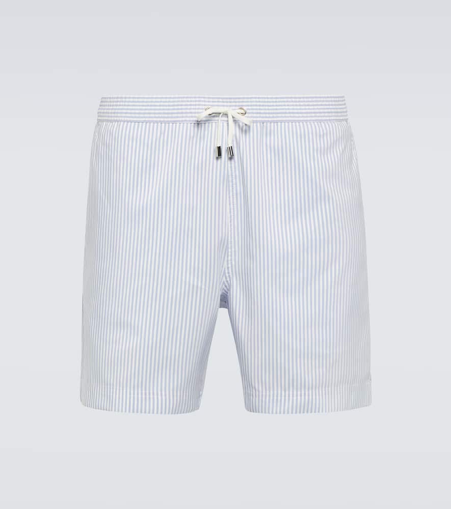 Striped swim trunks