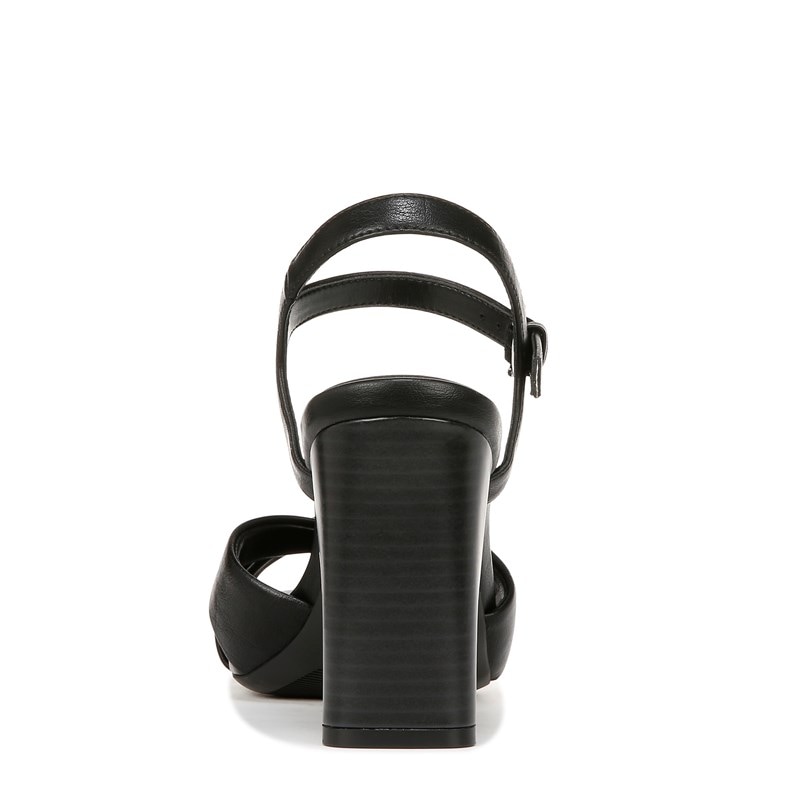 Women's Morgan Dress Sandals (Black Faux Leather)