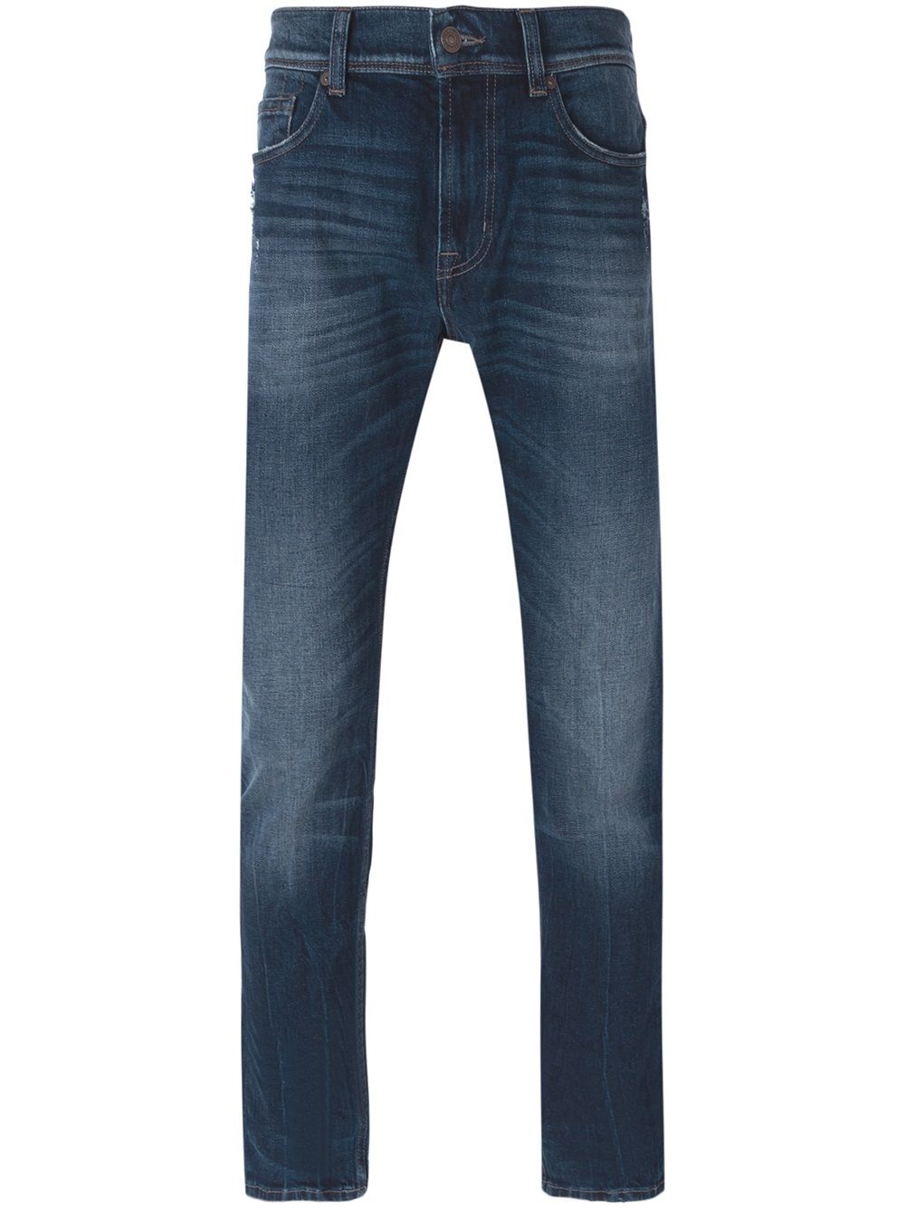 7 For All Mankind stone washed slim fit jeans - Blue