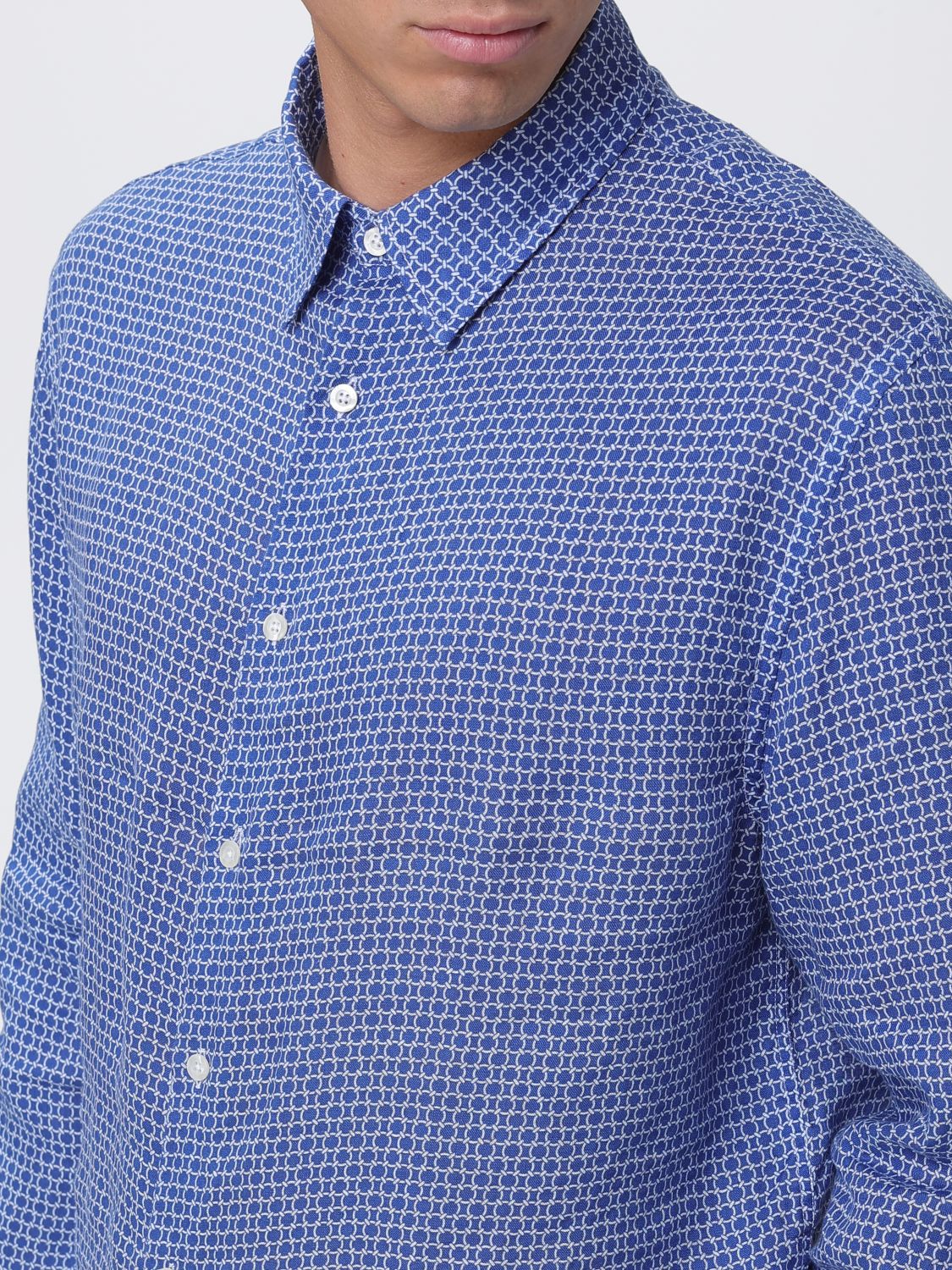 Shirt Men color Blue 2