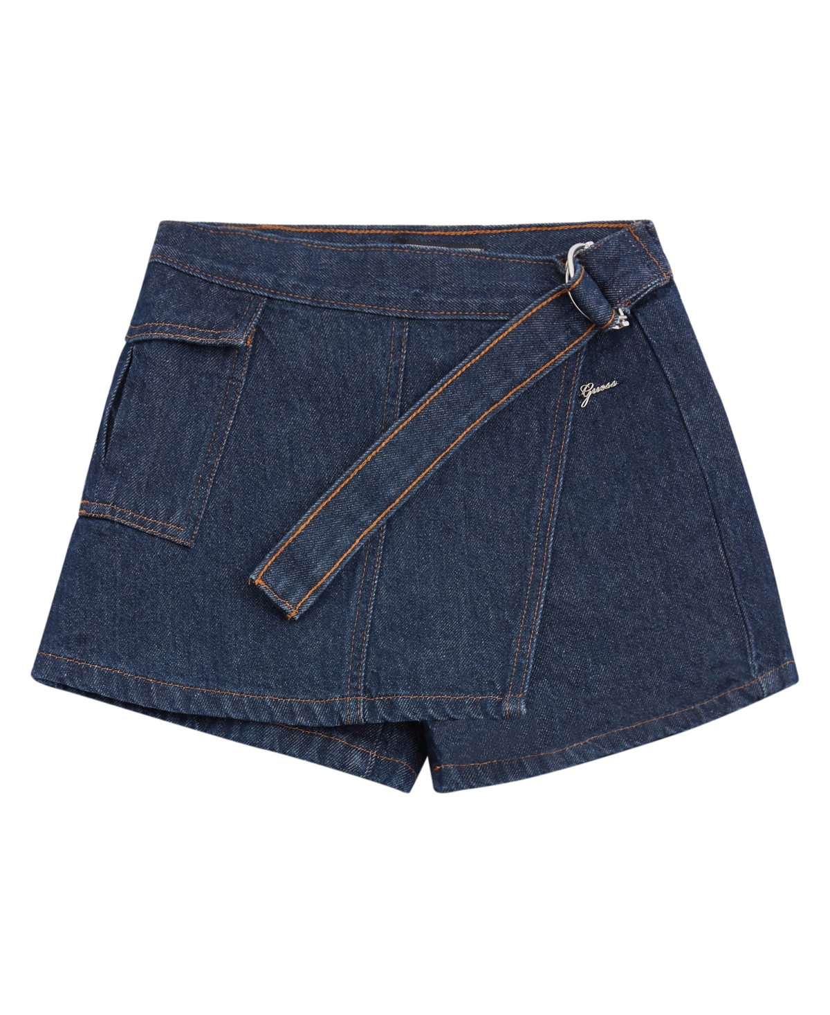 Big Girls Denim Skort - Blue