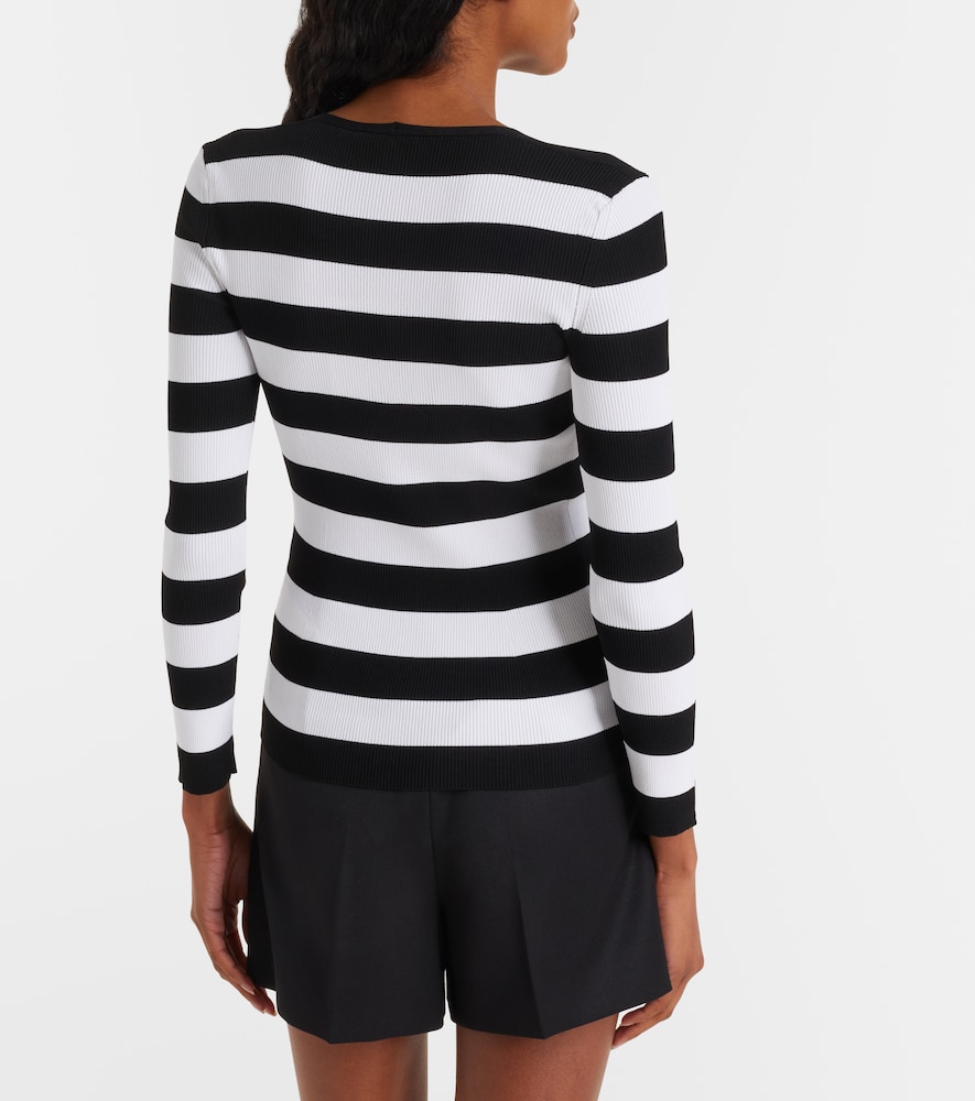 Vello ribbed-knit striped sweater