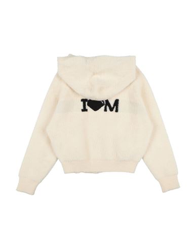 Kid Kid Girl Cardigan Cream Size 14 Polyamide, Viscose, Acrylic, Polyester