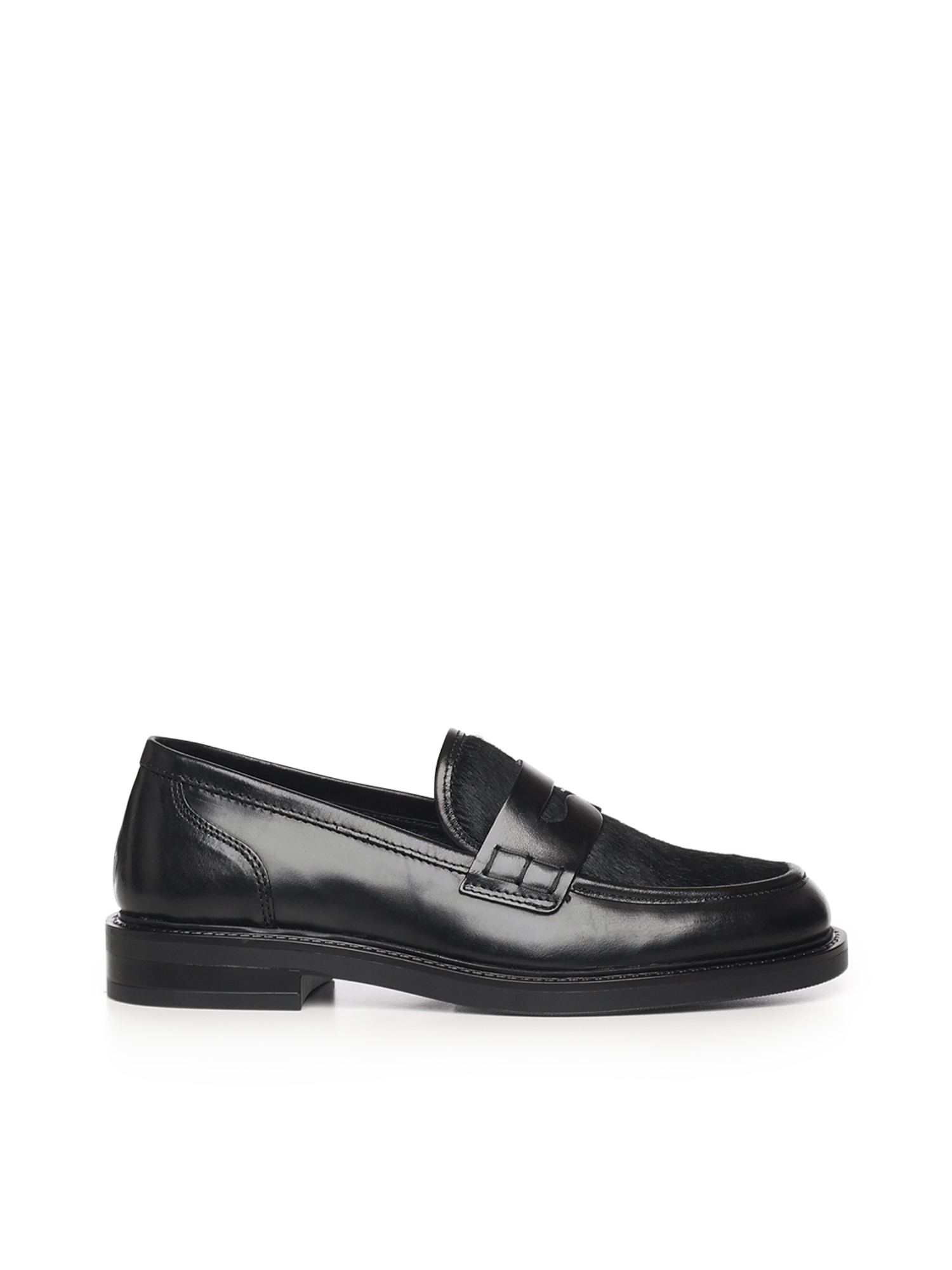Flat shoes Black Calfskin - Women