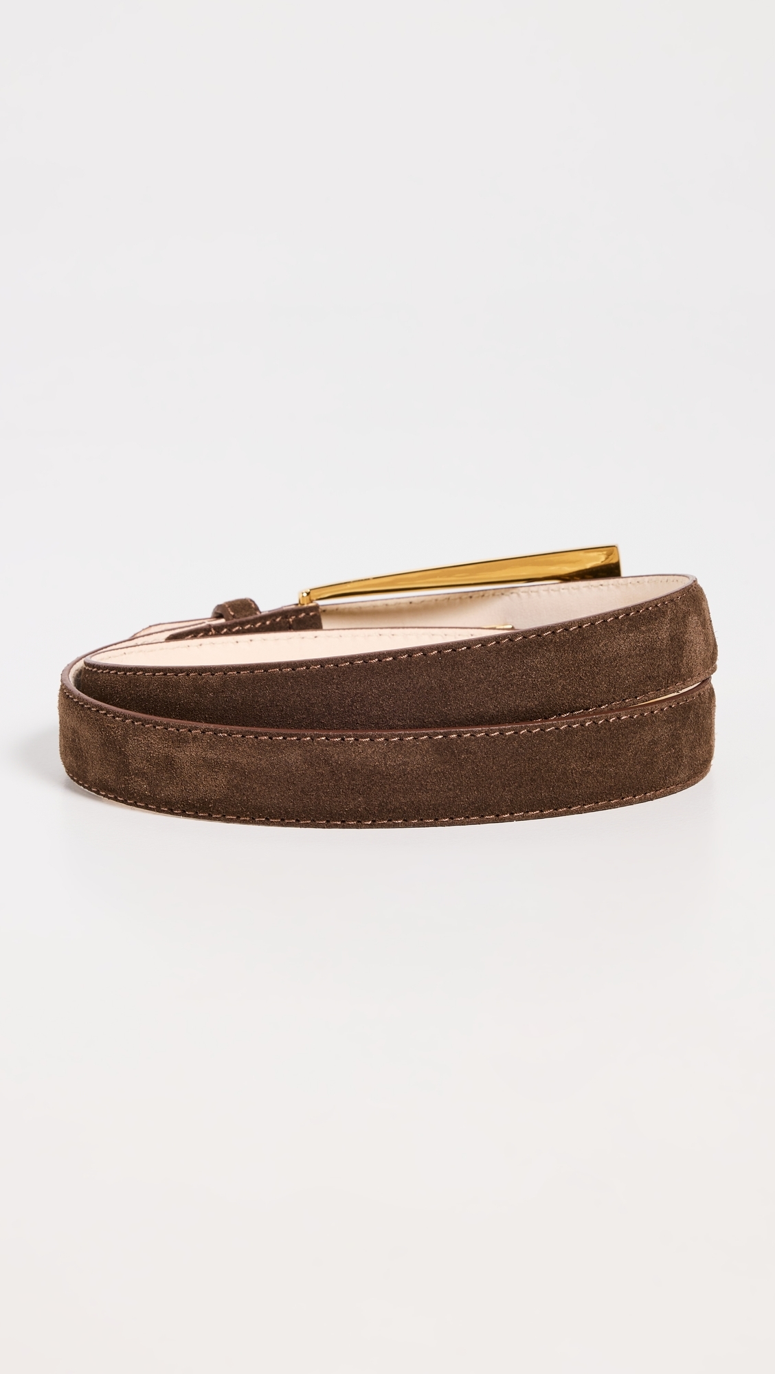 No.10 Chocolate Suede Belt Chocolate