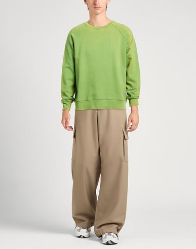 Man Sweatshirt Green Size L Cotton