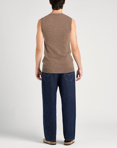 Man Sweater Light brown Size L Virgin Wool