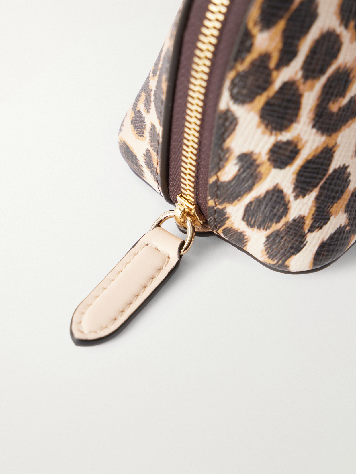 Panama Leopard-print Leather Cosmetics Case - Animal Print