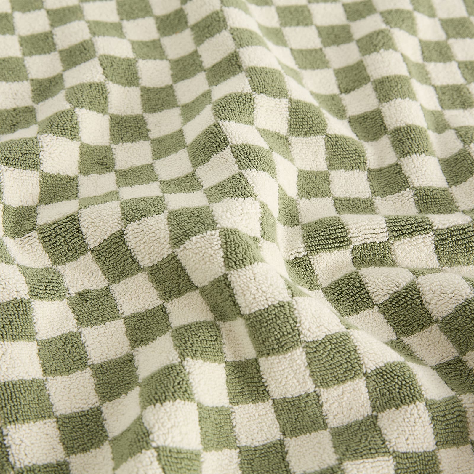 BAINA Beppu Bath Mat in Sage & Chalk - Green.  a