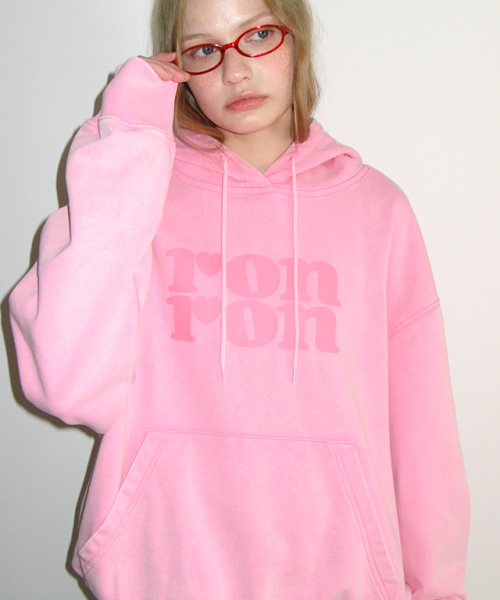PIGMENT LOGO HOODIE PINK