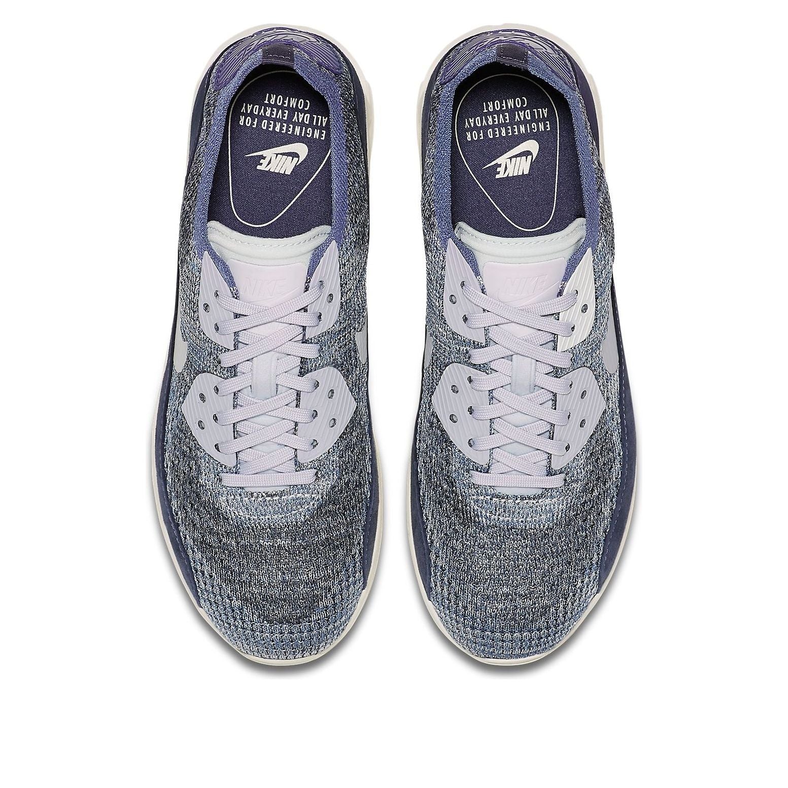 (WMNS) Air Max 90 Ultra 20 Flyknit 'Grey White'