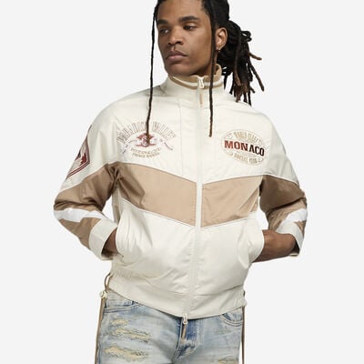Men's Light Weight Racing Jacket in cream
