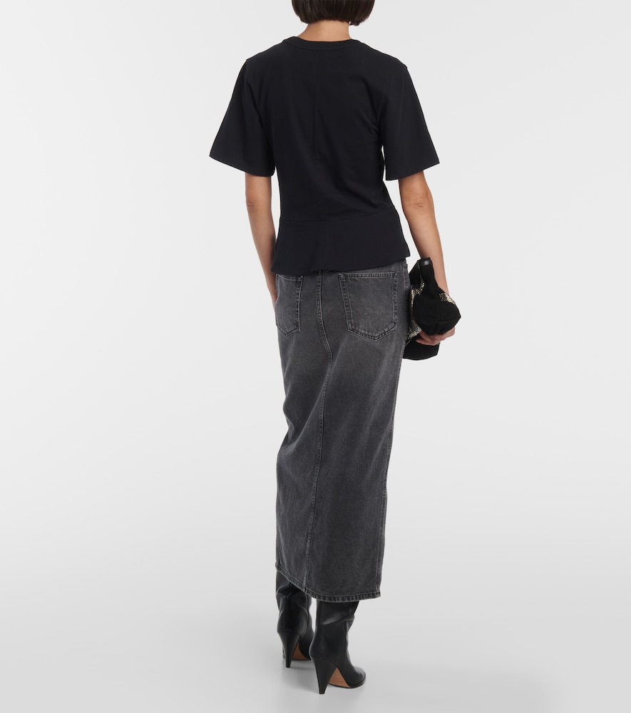 Zeren draped cotton jersey T-shirt