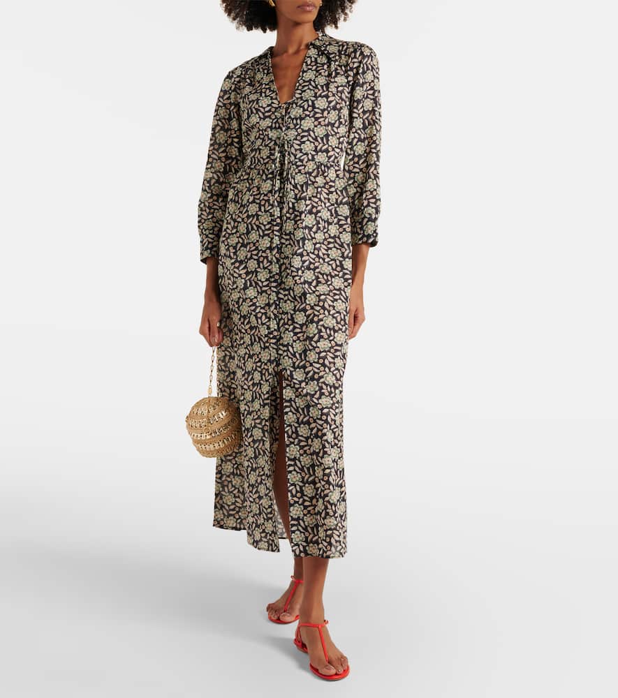Rixo Franchi floral cotton midi dress