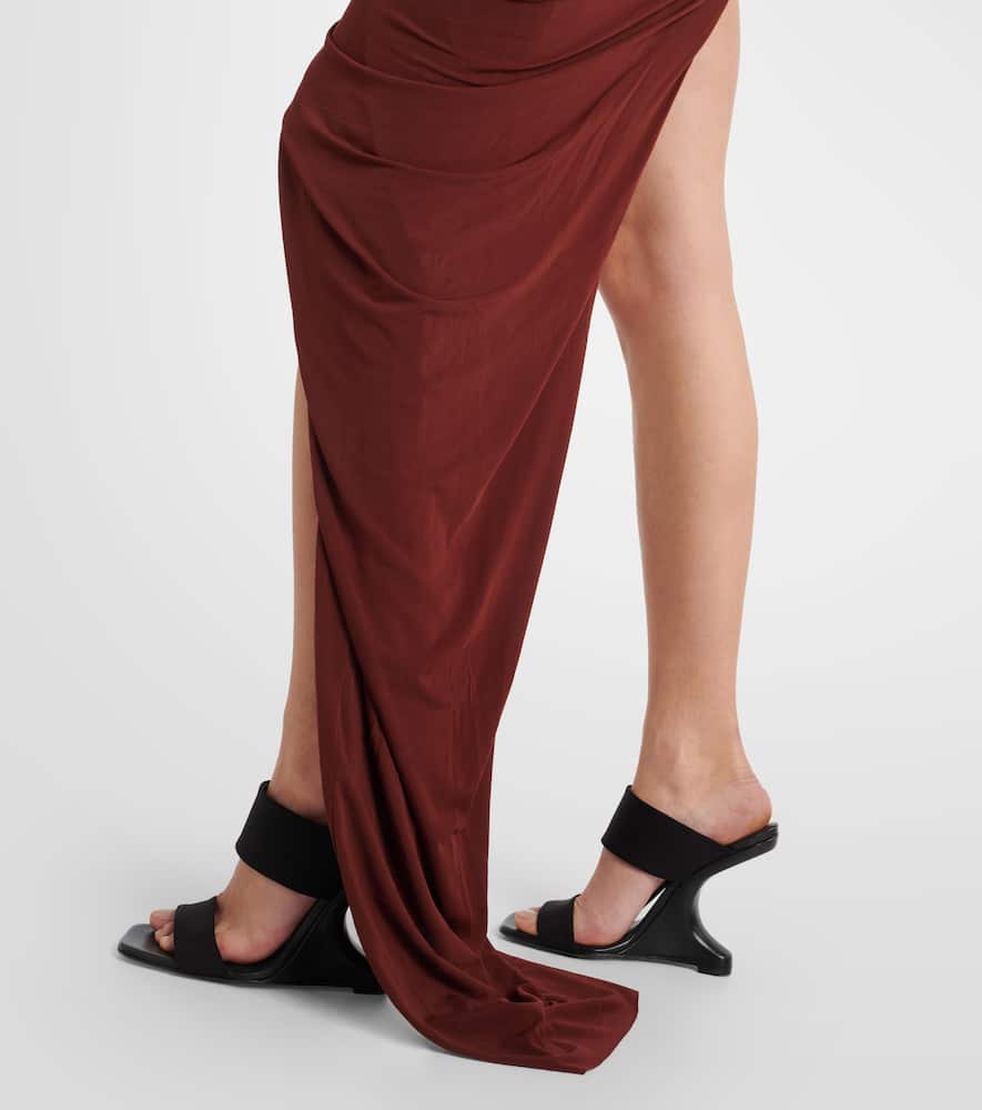 Gathered maxi skirt