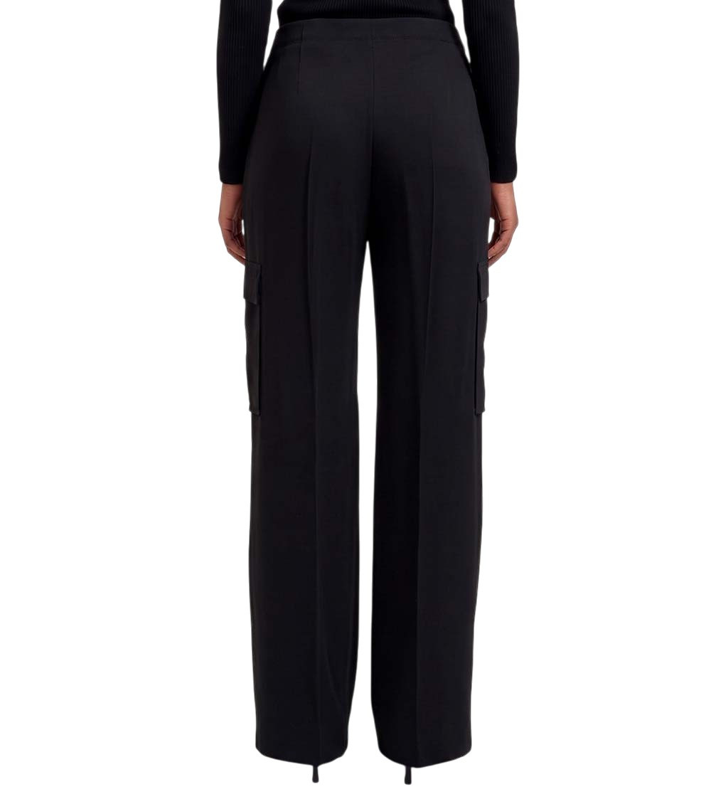 Black Straight Cargos Pants