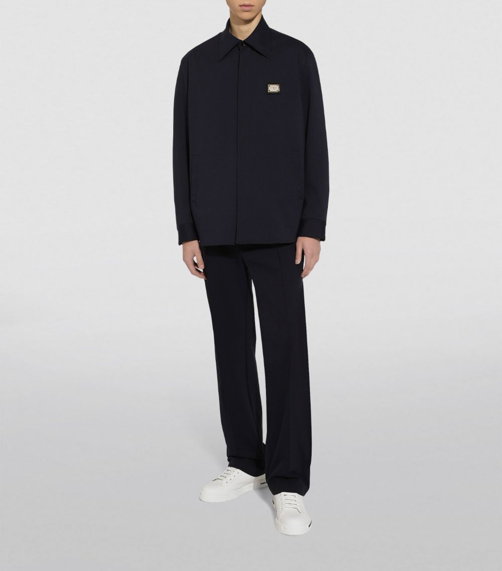 Logo Plaque Overshirt
