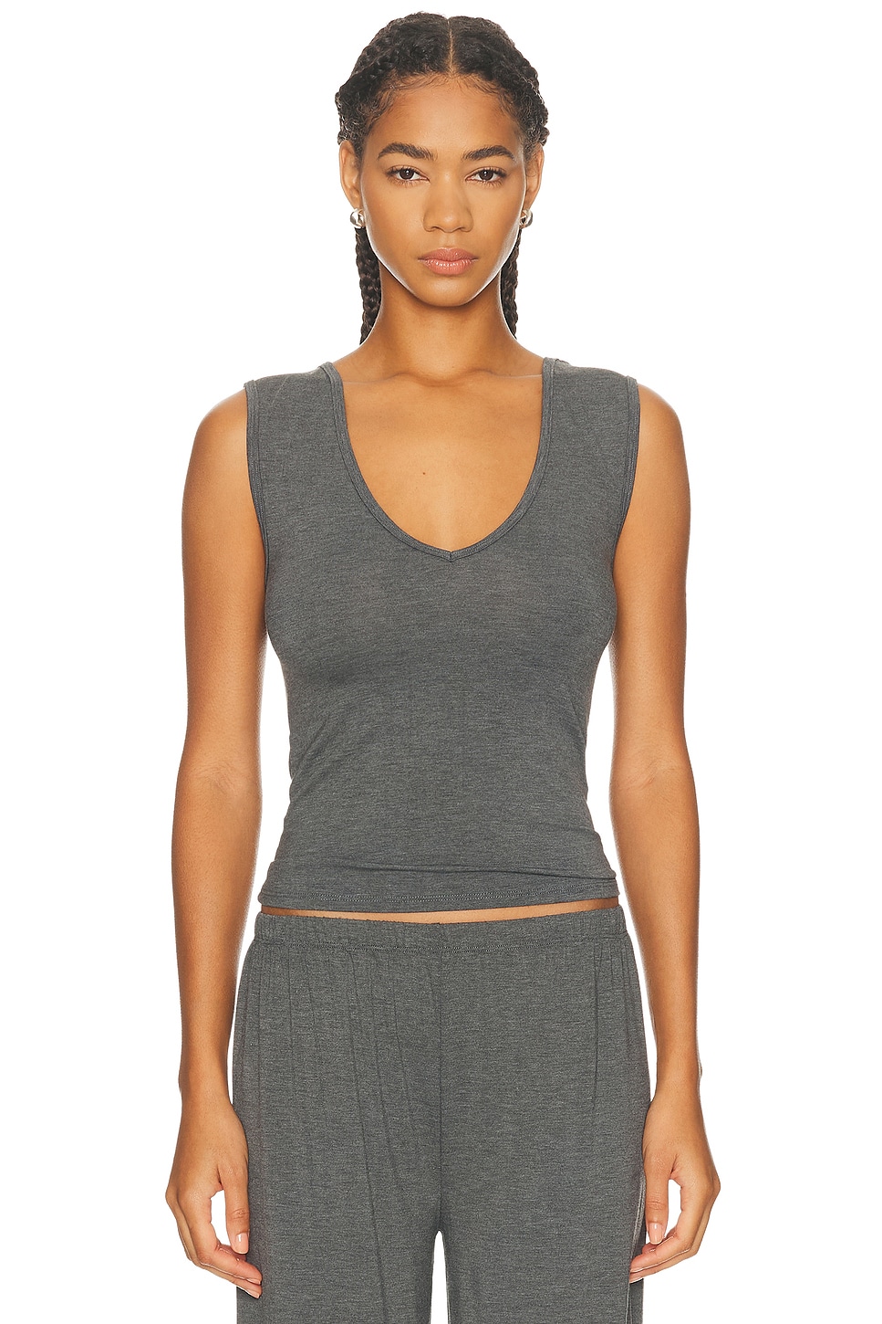 KYE Recline Shell Top in Charcoal - Charcoal. 4 also