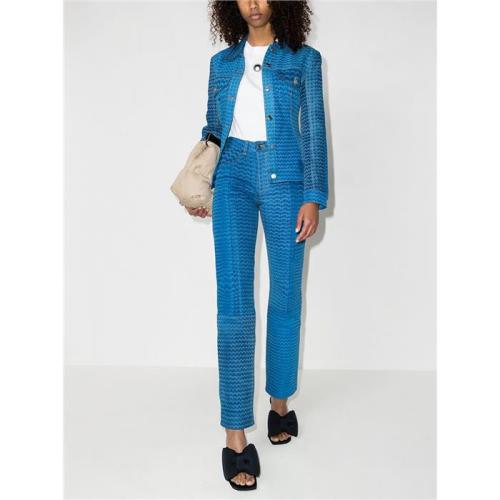 Moonfish Skin panelled jeans - Blue