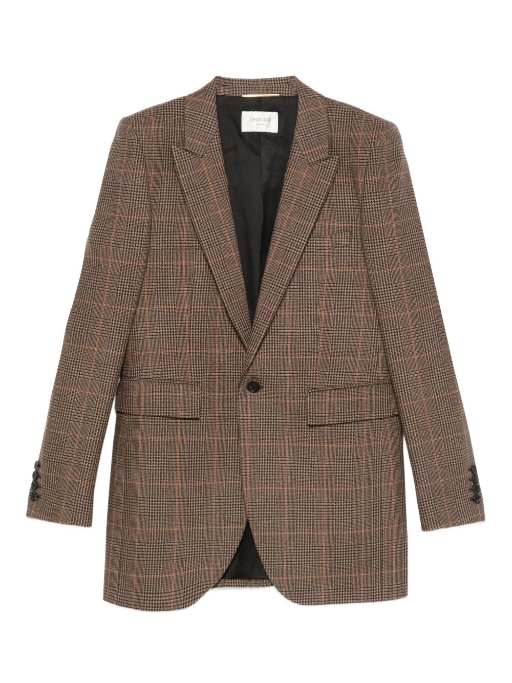 Checked Single-breasted Blazer