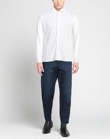 Herno Man Shirt White Size 38 Cotton
