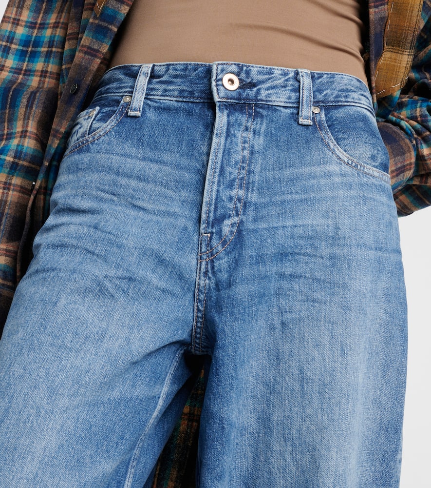 Mari high-rise wide-leg jeans