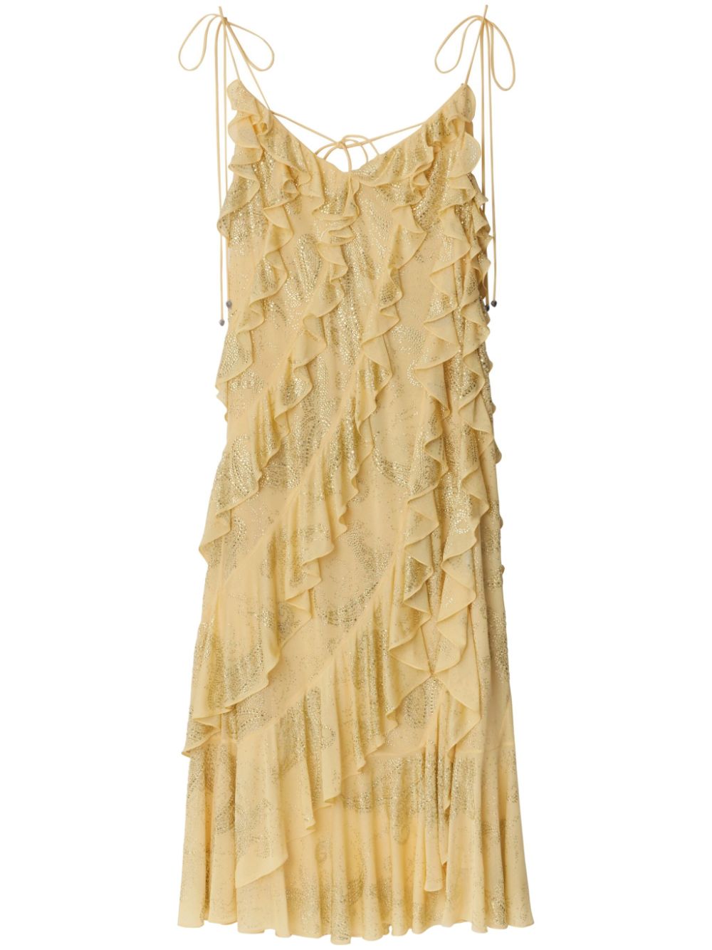 Crystal Paisley midi dress - Neutrals