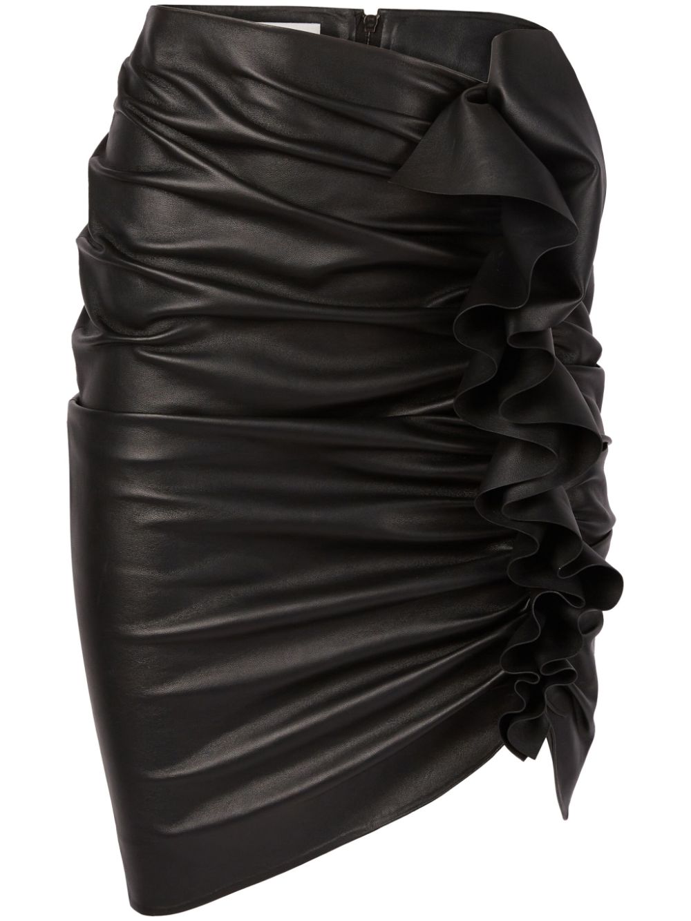 Draped midi-skirt - Black
