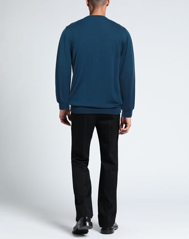 Man Sweater Blue Size 38 Virgin Wool